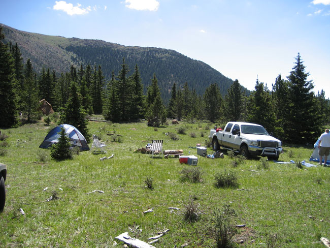 camping at pike's peak