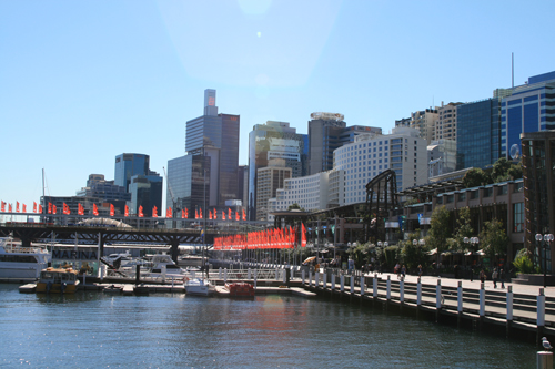 darling harbour in sydeny, australia