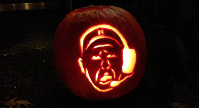 bo pelini pumpkin: jack-bo-lanturn