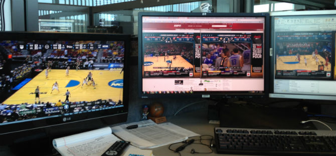 watching four ncaa games at once