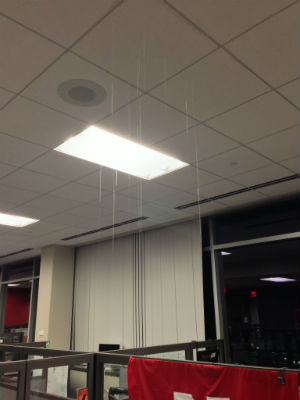 rain pouring into my cube
