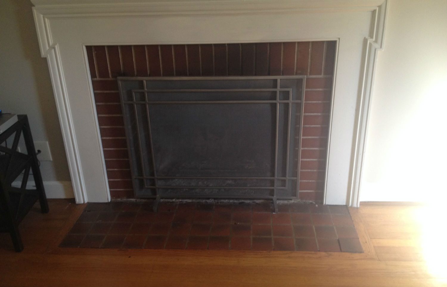 old original fireplace tile